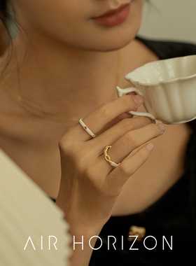 明星同款彩色个性滴釉戒指