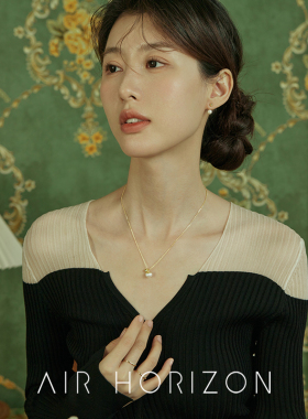 S925银小柿子珍珠锁骨链新款