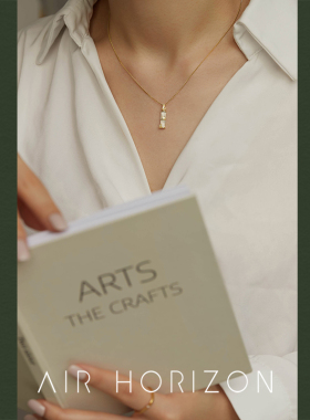 S925纯银项链百搭搭竹吊坠锁骨链