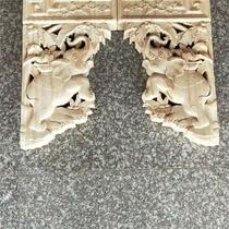 East Yang Wood Carved Column Head Bull Leg Beam Toimitation Antique Finch Spot Corner Flower Architecture Custom Solid Wood Engraving Furnishing Chinese Style