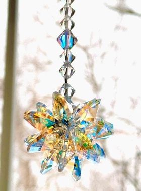 ins风光影梦幻水晶风铃挂件