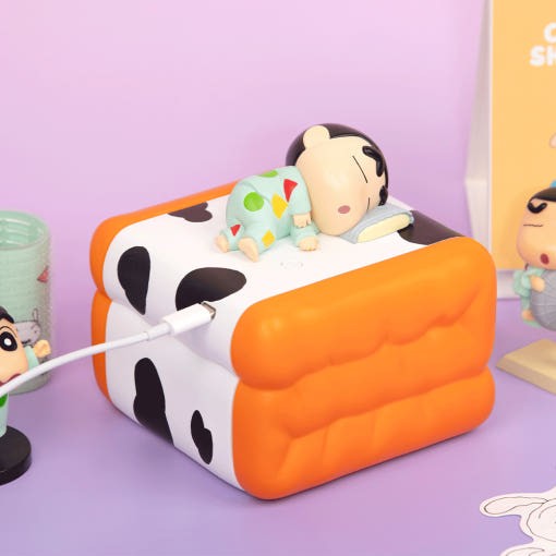 【白兔家】韩国正品代购蜡笔小新奶牛被子浴桶冰雪屋usb加湿器 - 图2