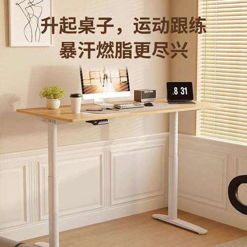 乐歌智能电动升降桌居家办公升降桌书桌电脑桌学习桌大尺寸办公桌 - 图1