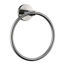 Exit German Gun Grey 304 Stainless Steel Rub Hand Towel Ring Round Towel Free To Punch Bathroom Hardware Pendant