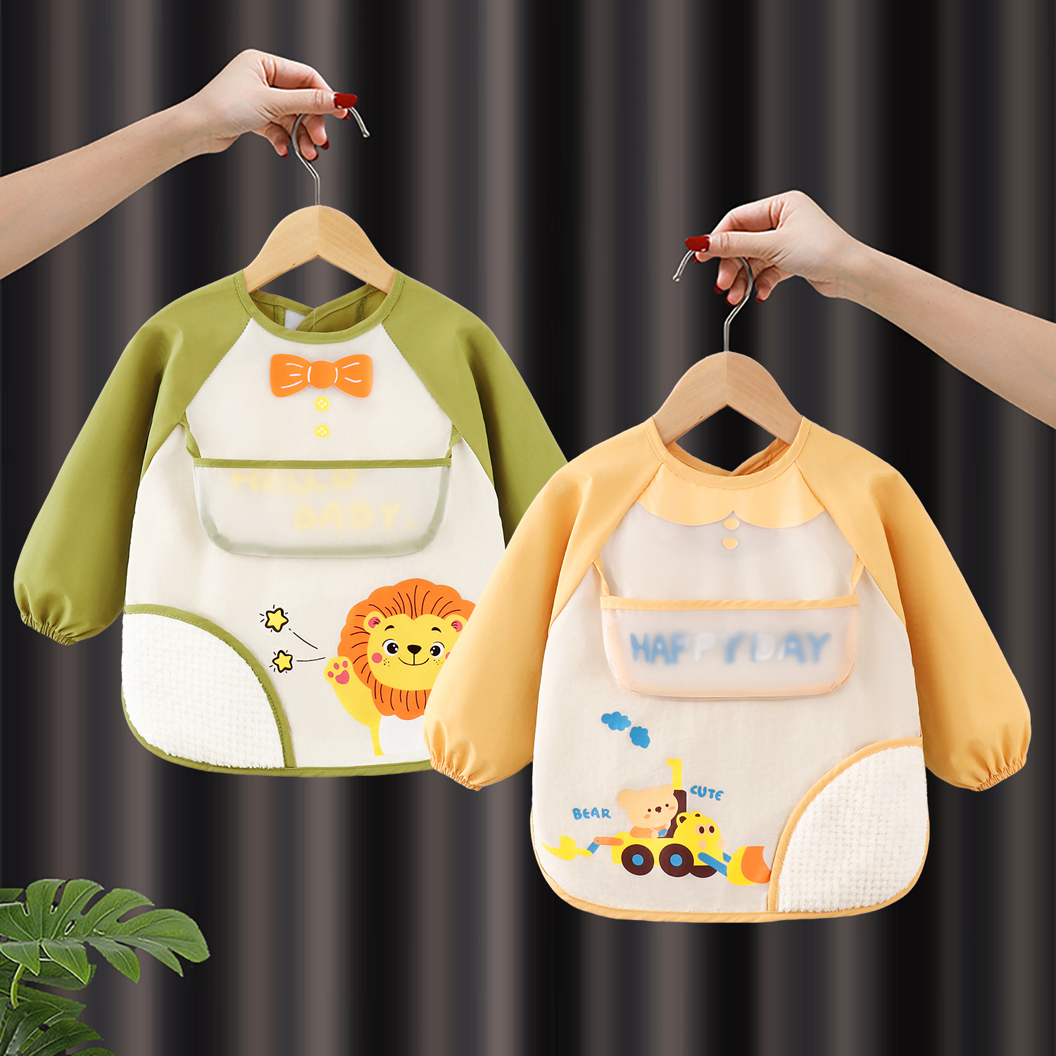 Children's special bib baby coveralls for eating