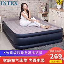 INTEX camping inflatable bed cushion for home double air cushion bed linen portable folding automatic gas-flush bed to hit the ground floor