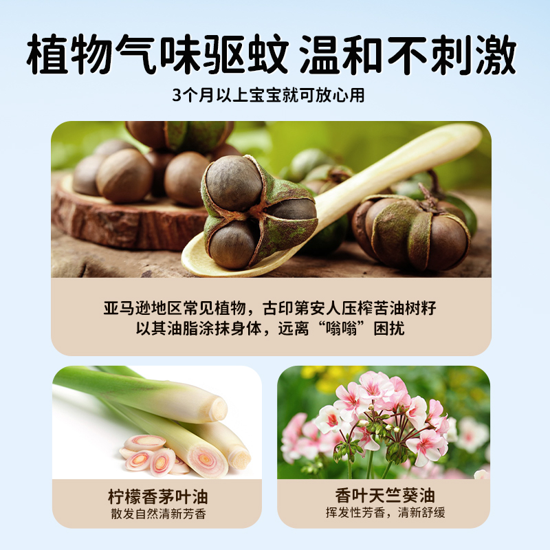 乐比叮防蚊喷雾儿童宝宝专用户外野外防蚊液成人防蚊虫蚊不叮神器