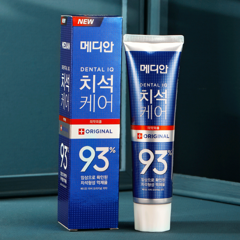 爱茉莉93韩国正品蓝色美白86牙膏 HO海外牙膏