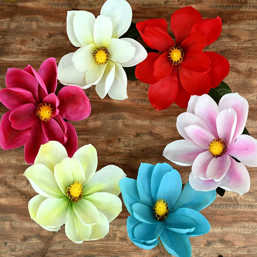 玉兰花仿真兰花室内家居装饰摆件高档PU手感单支插花电视柜落地花,淘宝优惠券,粉丝福利购,淘宝优惠卷