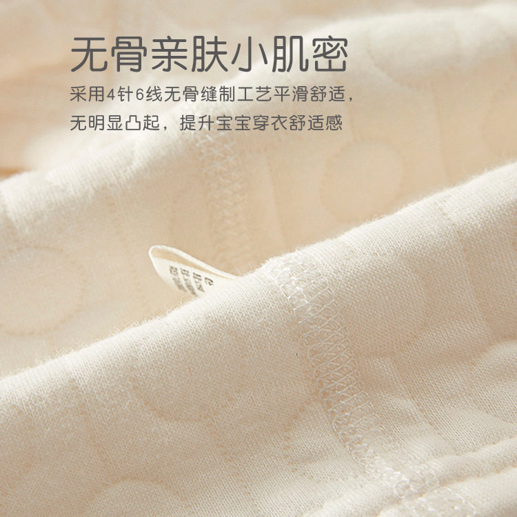 婴儿内衣套装夹棉衣服秋冬季男女宝宝家居服新生儿高腰秋衣保暖,淘宝优惠券,粉丝福利购,淘宝优惠卷