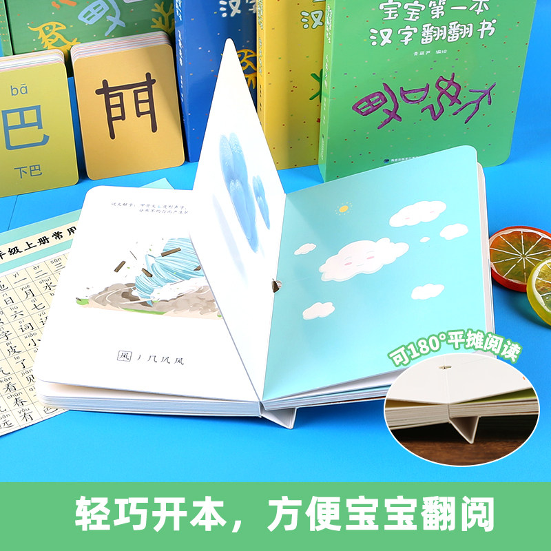 早教识字卡片3000宝宝启蒙象形挂图 ktyeah玩具挂图/认知卡