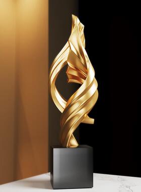 轻奢高档办公室装饰摆饰风生水起酒柜电视柜客厅家居饰品高端大气