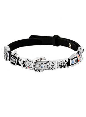 MASW麻秀卡通涂鸦可爱猫猫手镯