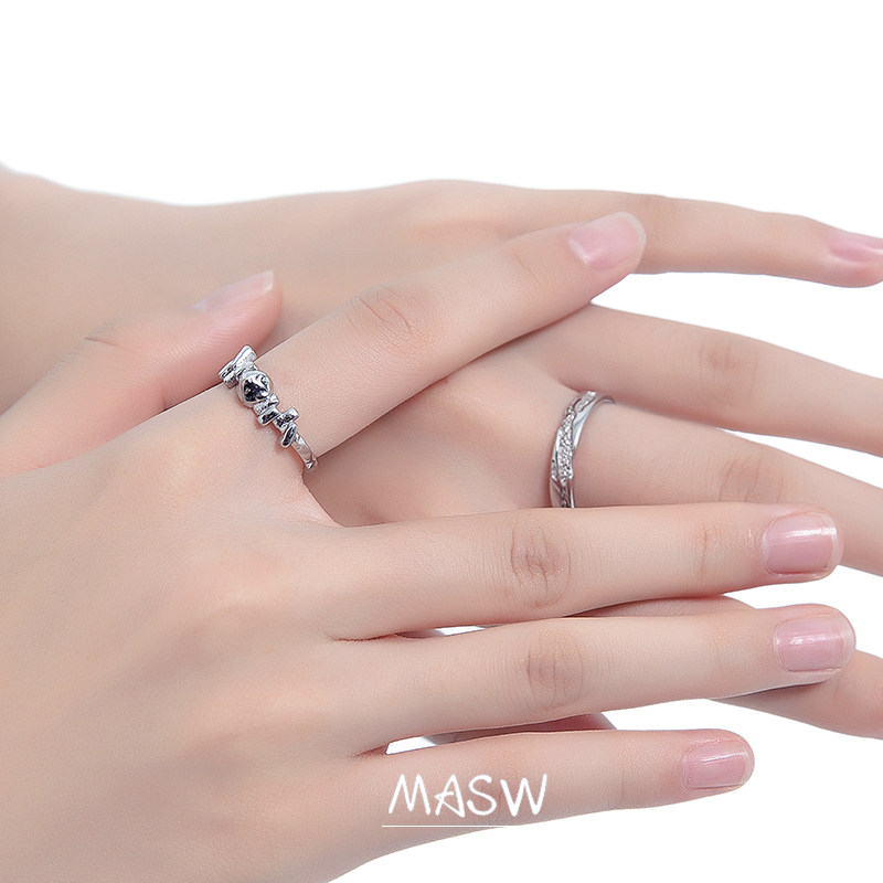 masw麻秀原创设计男女轻奢感食指戒 麻秀戒指/指环