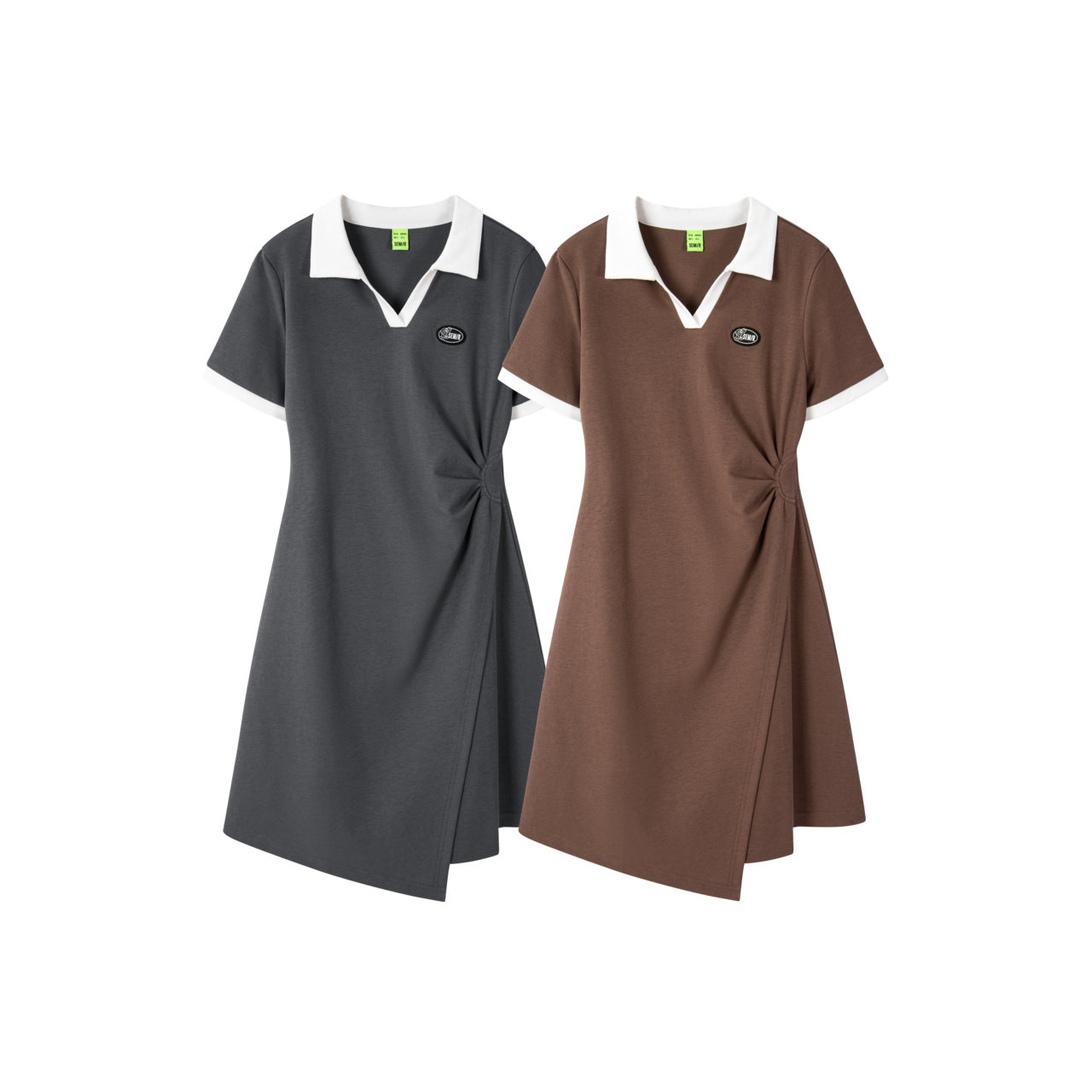 [商场同款]森马连衣裙修身收腰短裙 森马盛旷连衣裙