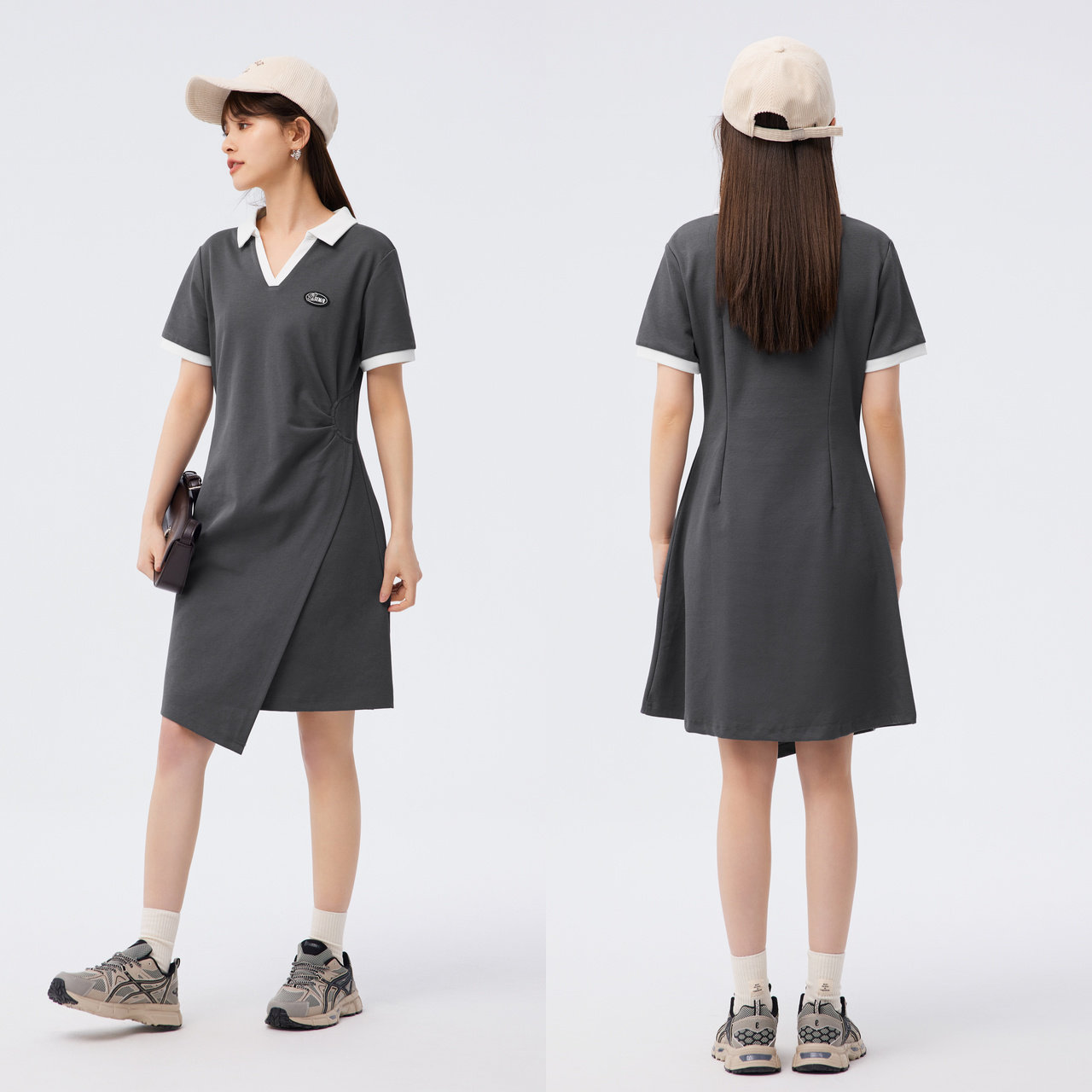 [商场同款]森马连衣裙修身收腰短裙 森马盛旷连衣裙