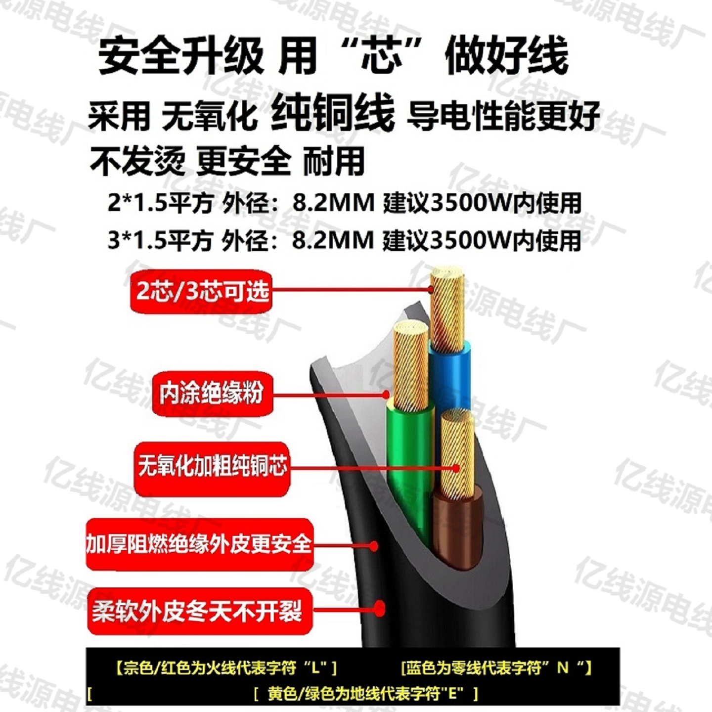 大功率电磁炉专用电源线二芯带插线美的半球配件加长电线插头线,淘宝优惠券,粉丝福利购,淘宝优惠卷