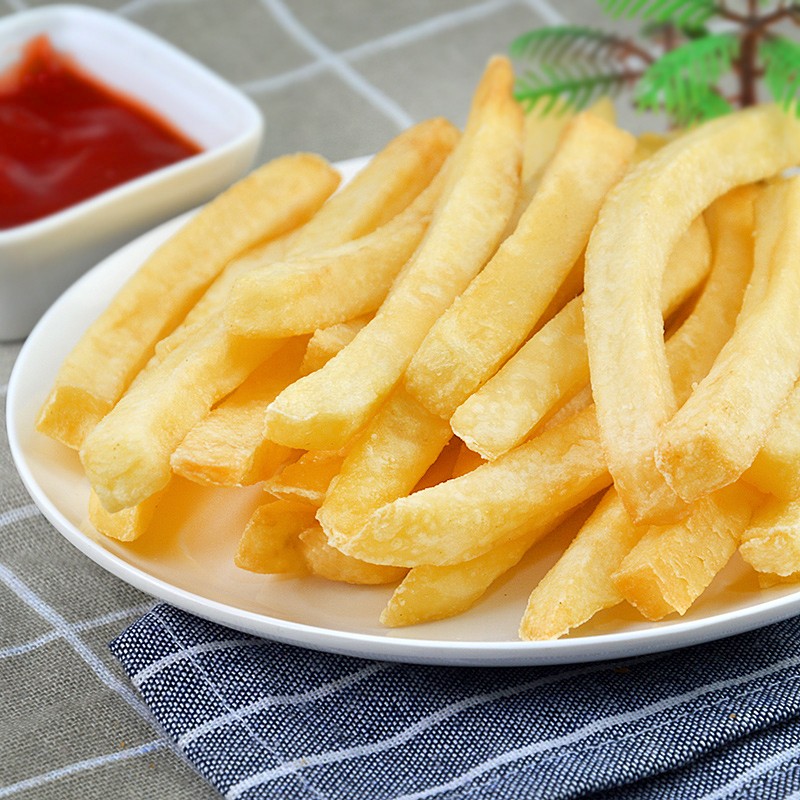 雪川咔滋3/8冷冻裹粉薯条2kgx6包商用油炸薯条半成品裹粉薯条小吃 - 图0