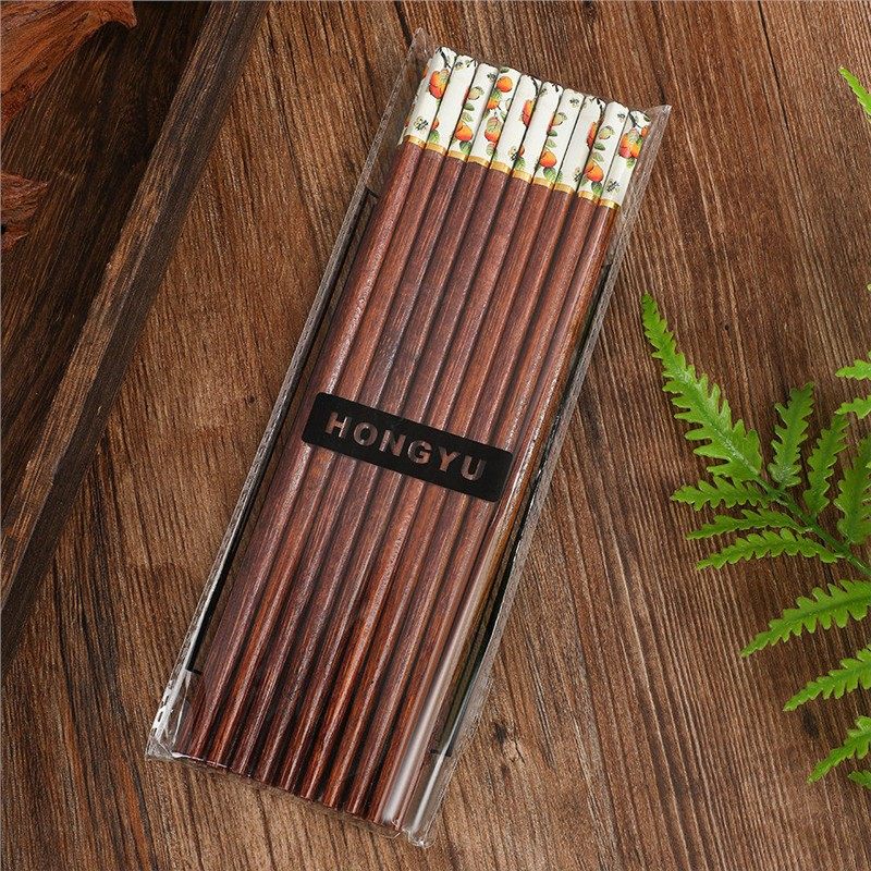 柿柿如意防滑防霉筷子10双