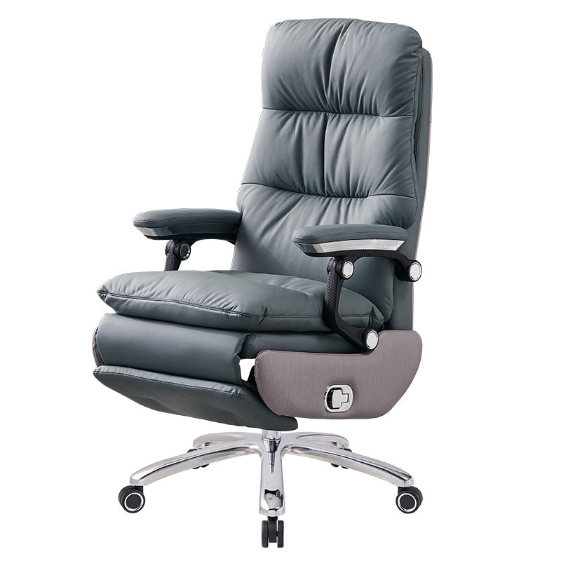 老板椅舒适办公椅可躺家用电脑椅大班椅真皮久坐沙发椅办公室椅子