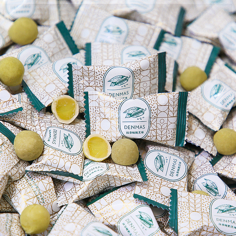 丹玛仕/DENMAS抹茶味软糖高颜值喜糖休闲小零食散装招待网红爆款,淘宝优惠券,粉丝福利购,淘宝优惠卷