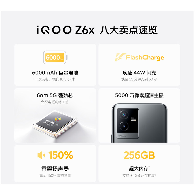 vivo iqoo z6x iqooz6x爱酷店手机 iQOO航鹰手机