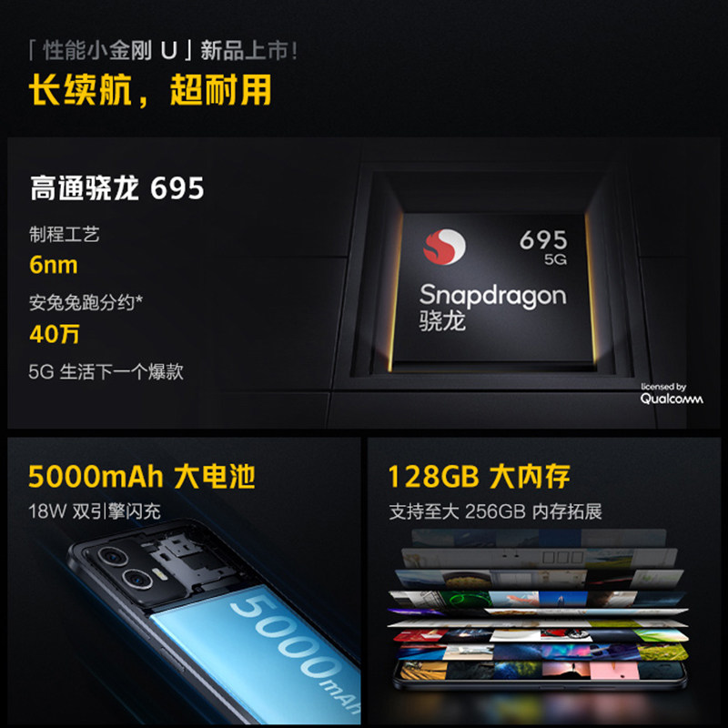 vivo iqoo u5 5g全网通爱酷智能机 iQOO航鹰手机