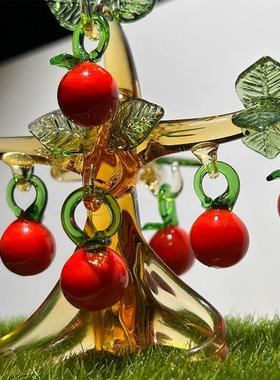 柿柿如意柿子手工摆件家居客厅发财树装饰品结婚新婚乔迁新居礼品