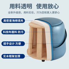Низкая табуретка 沙发凳家用网红创意科技布凳子客厅软包手提换鞋凳门口小矮凳简约