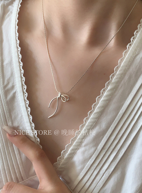 晚睡的桔梗｜蝴蝶结项链