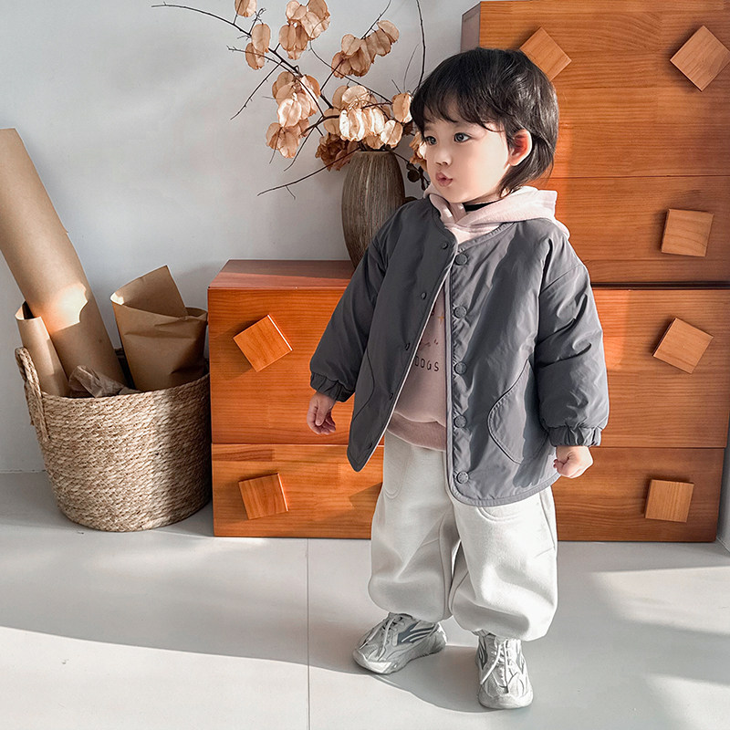 阿小轩童装2025冬季新款【节日氛围感】儿童两面穿毛绒棉服外套潮,淘宝优惠券,粉丝福利购,淘宝优惠卷