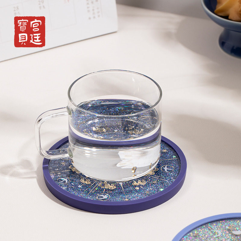 宫廷宝贝故宫文创金乌玉兔流沙硅胶杯垫新年生日礼物旗舰店,淘宝优惠券,粉丝福利购,淘宝优惠卷