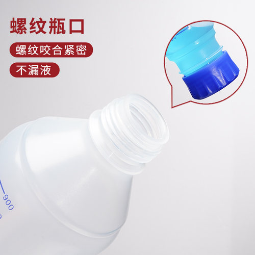 塑料蓝盖试剂瓶PP聚丙烯蓝盖瓶100/250/500ml实验室螺口塑料瓶 - 图0