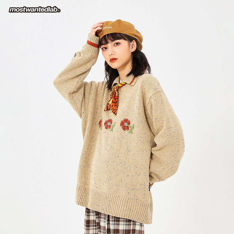 mostwantedlab花卉手绘印花5毛衣 mostwantedlab针织衫/毛衣