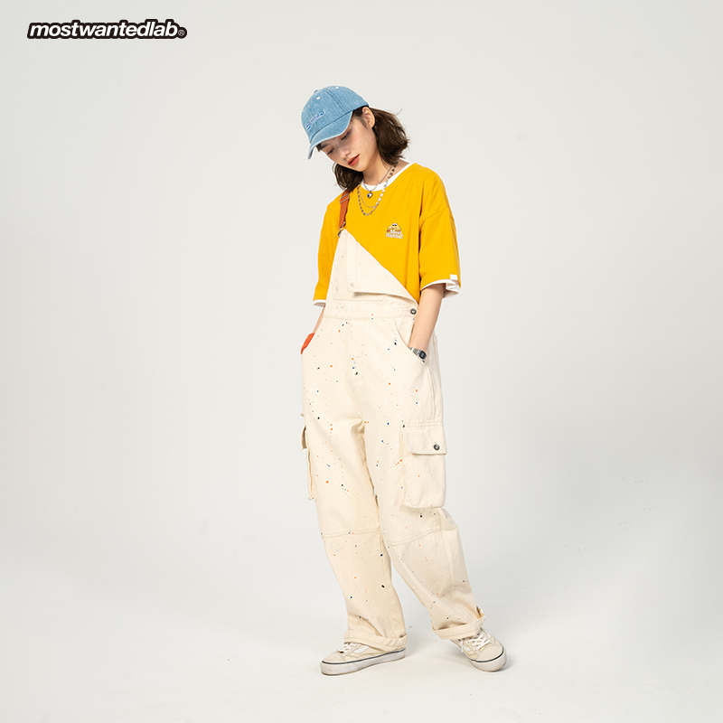 mostwantedlab国潮水洗汉堡长裤 mostwantedlab牛仔裤