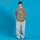 MothWantedLab 20FW Retro Old Logo Printed Long -Sleeved T -Fork National Pare Pare Top Mwtd