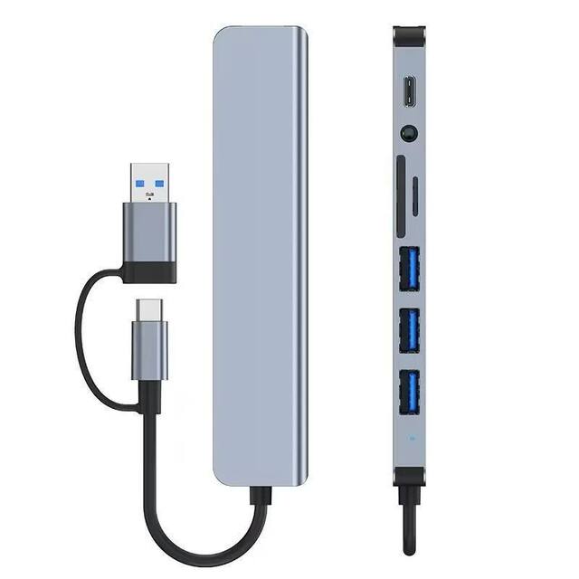 3.0 usb multi-port expander typec expansion dock splitter all-in-one ເຊື່ອມຕໍ່ແທັບເລັດຄອມພິວເຕີກັບການຂະຫຍາຍຕົວໂທລະສັບມືຖື