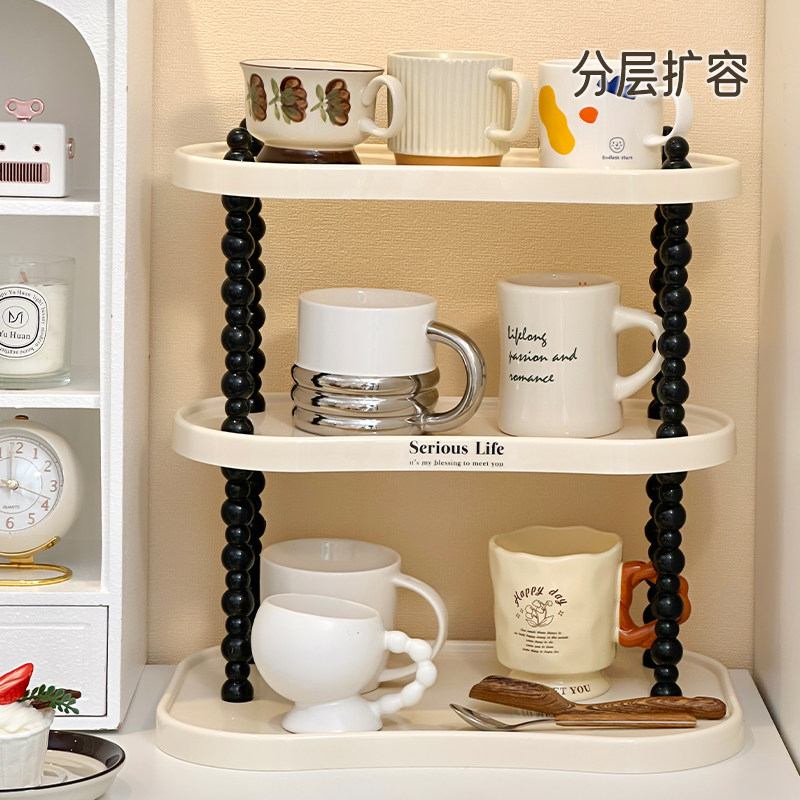 杯架高级感轻奢桌面杯子收纳盒餐边柜水杯架子水吧咖啡茶杯放置架,淘宝优惠券,粉丝福利购,淘宝优惠卷