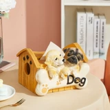 Креативная милая щенка коробка для ткани домой свет роскошная гостиная кофейная столик орнамент