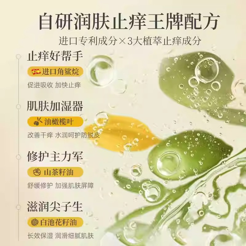 广药白云山止痒润肤露正品官方旗舰店广州皮肤保湿干燥身体乳5qp