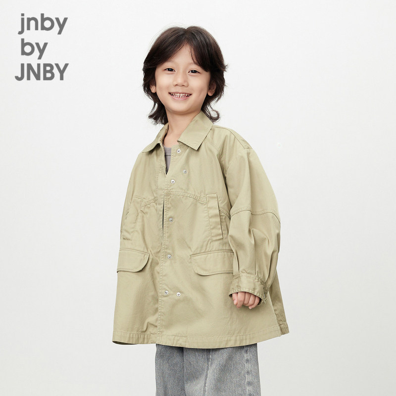 江南布衣童装多口袋风衣翻领外套纯棉休闲春男女童儿童jnbybyjnby,淘宝优惠券,粉丝福利购,淘宝优惠卷