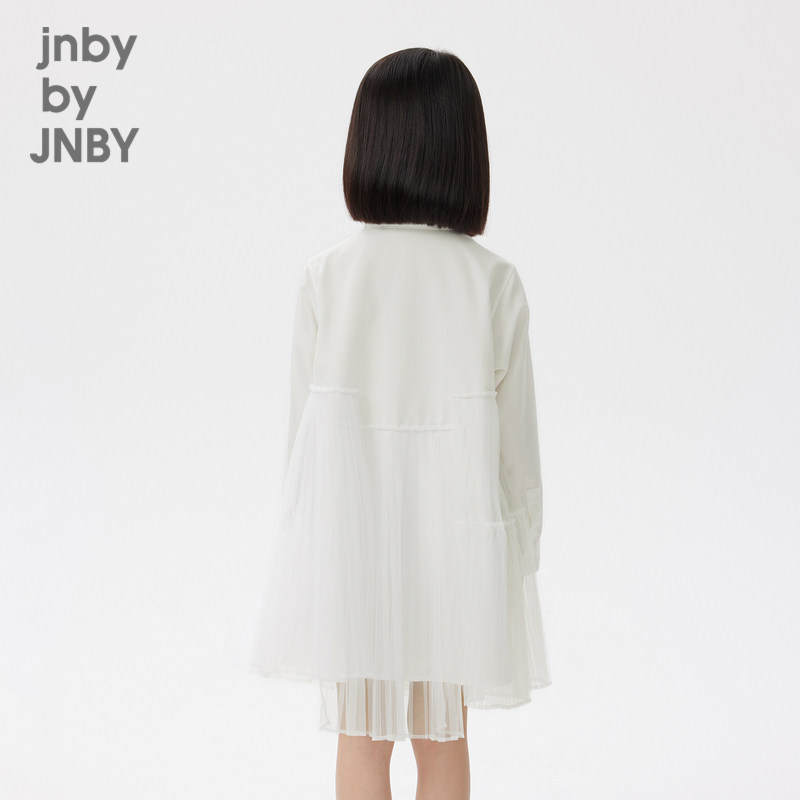 江南布衣童装秋款连衣裙纯色网纱拼接层次感女童儿童jnbybyjnby,淘宝优惠券,粉丝福利购,淘宝优惠卷