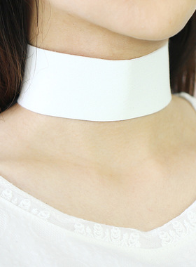 ins皮绳系带绑带颈炼宽项