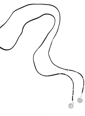 欧美明星流苏绒绳皮革长