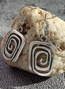 Cross border retro ethnic style creative earrings 女耳环复古