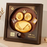 Памятные детские отпечатки рук и ног, детский отпечаток рук, чернильная подушечка, фоторамка для новорожденных, подарок на день рождения