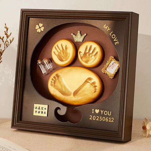 Памятные детские отпечатки рук и ног, детский отпечаток рук, чернильная подушечка, фоторамка для новорожденных, подарок на день рождения