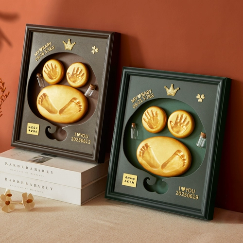 Памятные детские отпечатки рук и ног, детский отпечаток рук, чернильная подушечка, фоторамка для новорожденных, подарок на день рождения