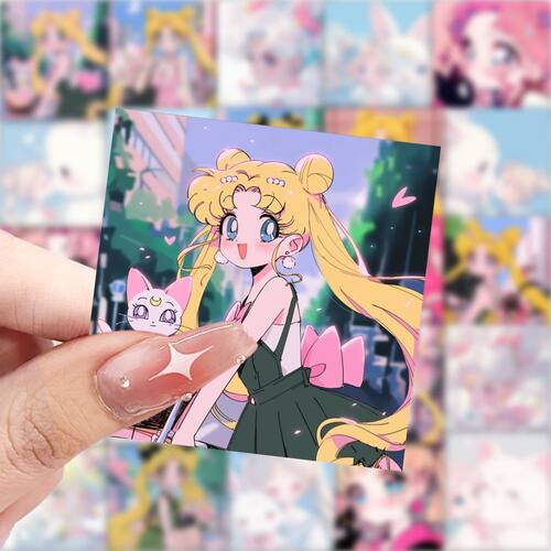 177张美少女战士贴纸二次元漫画卡通周边装饰手账桌面diy可爱贴画 - 图0