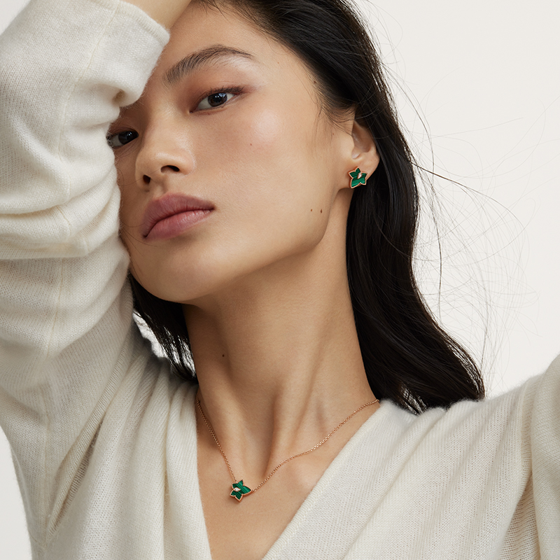 Lola Rose罗拉玫瑰常青藤项链女爆款小众轻奢孔雀石时尚项链